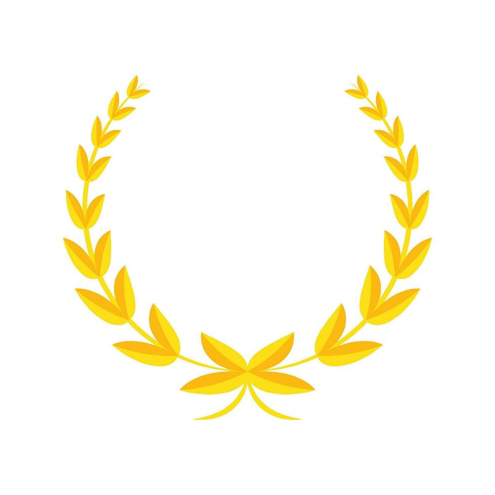 laurel wreath icon vector