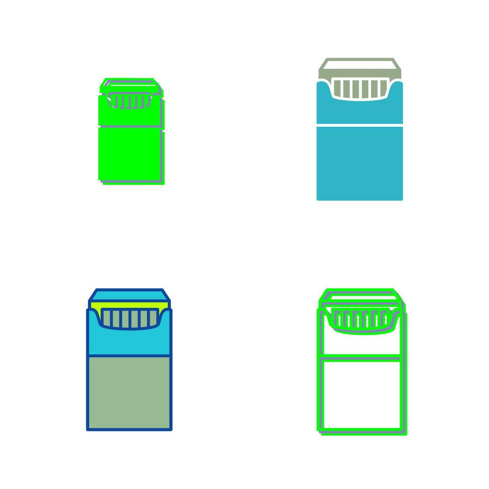 Unique Packet of Cigarettes Vector Icon