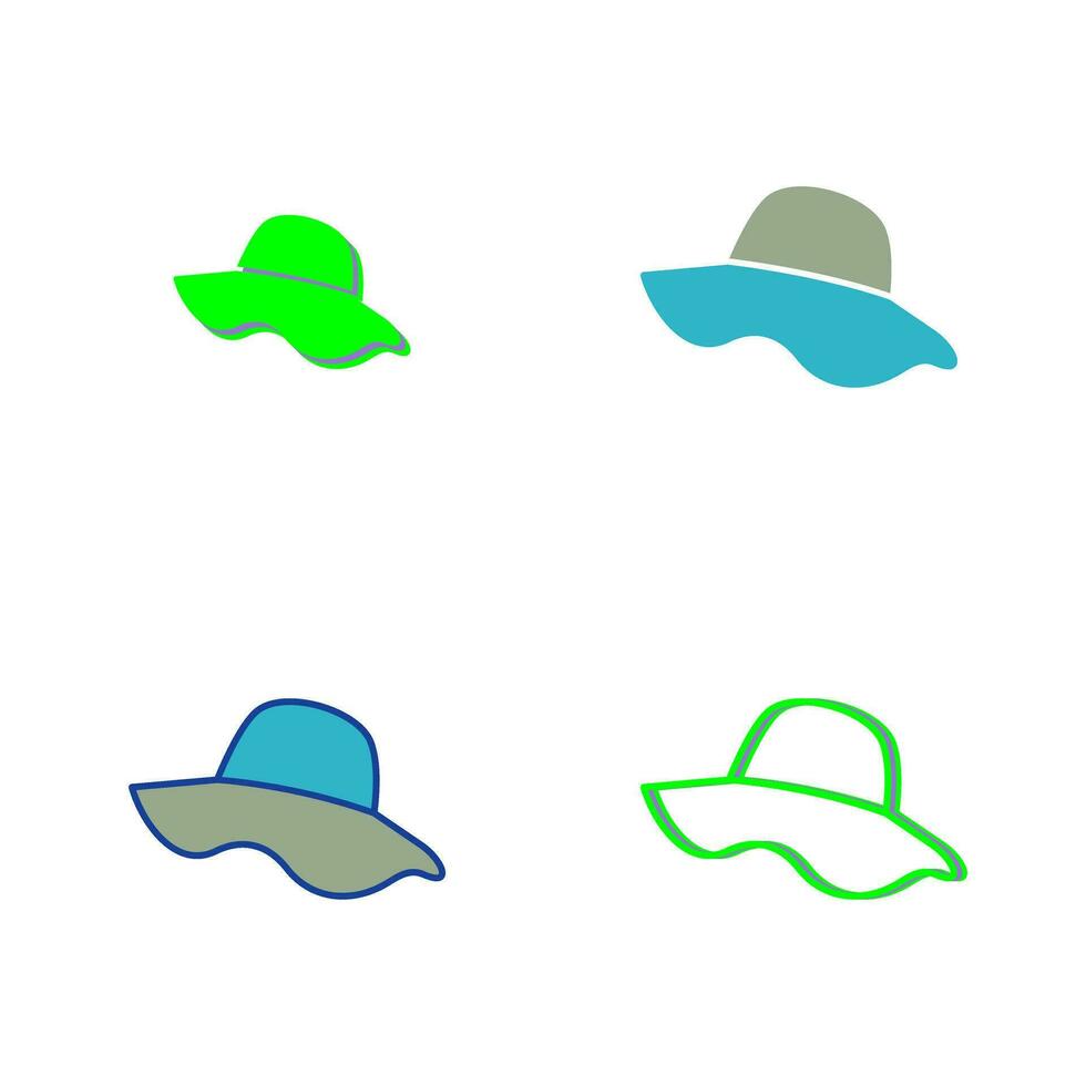 icono de vector de sombrero