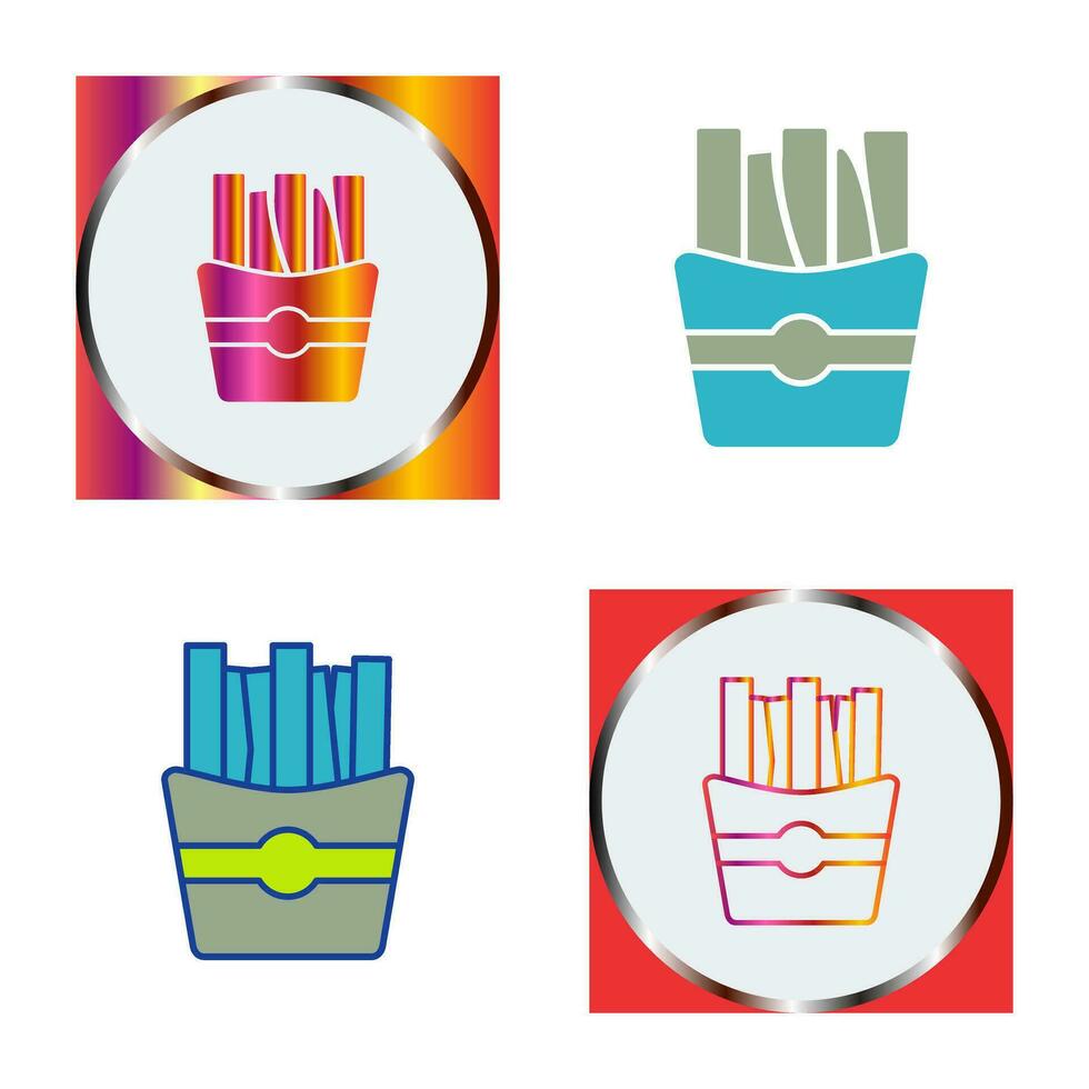 icono de vector de papas fritas