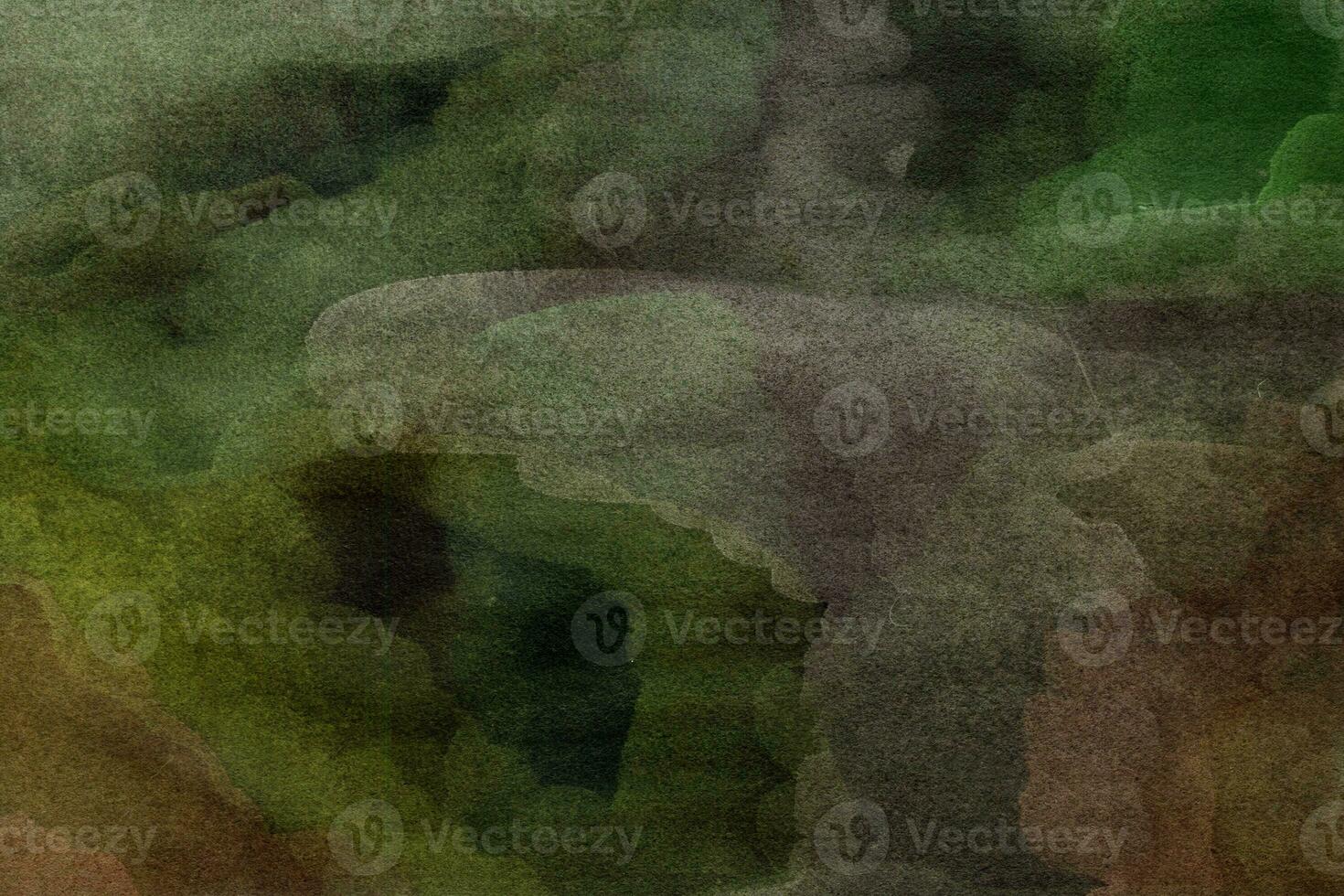 Gradient green-brown hand-drawn watercolor background photo