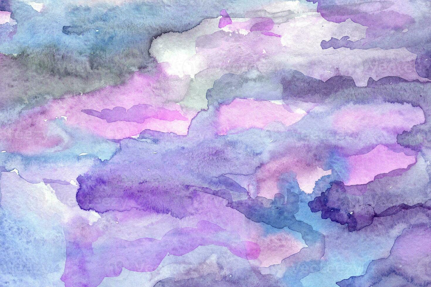 Gradient Purple hand-drawn watercolor background photo