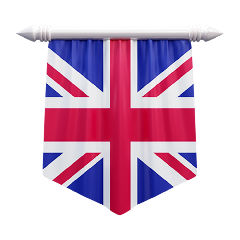 uni Royaume nationale drapeau ensemble illustration png