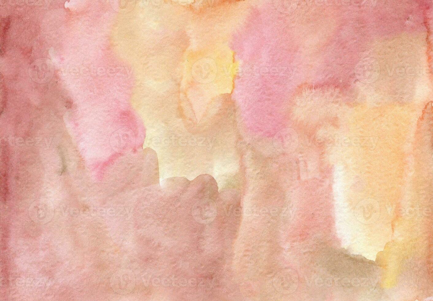 Soft Pink hand-drawn watercolor background photo