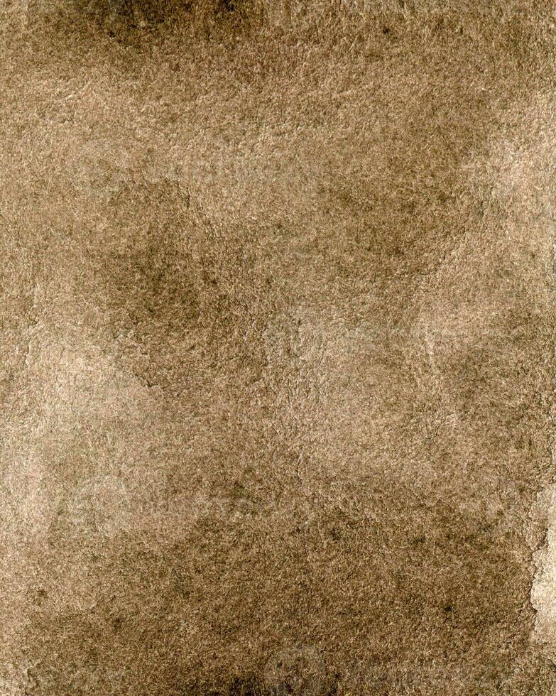 Watercolor brown background with spots and streaks. Hand-drawn illustration photo