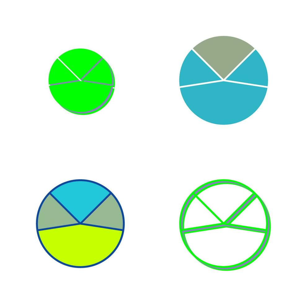 icono de vector de análisis de gráfico circular