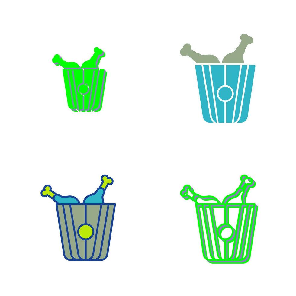 Fried Chicken Vector Icon