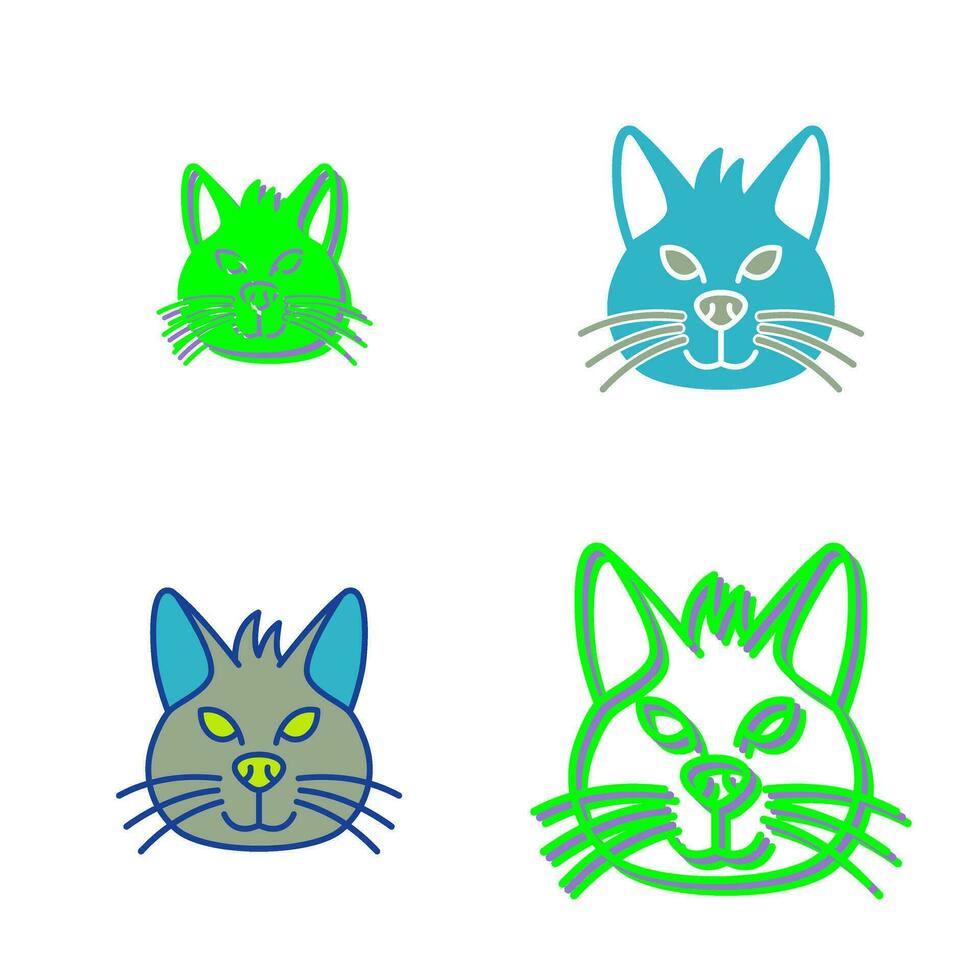 icono de vector de gato