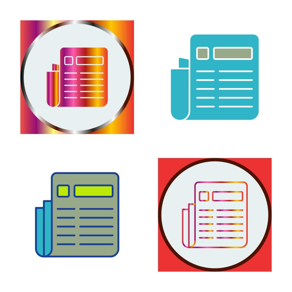 News Paper Vector Icon