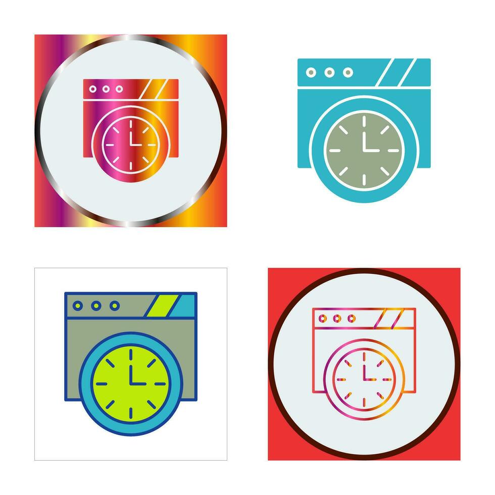 Wall Clock Vector Icon