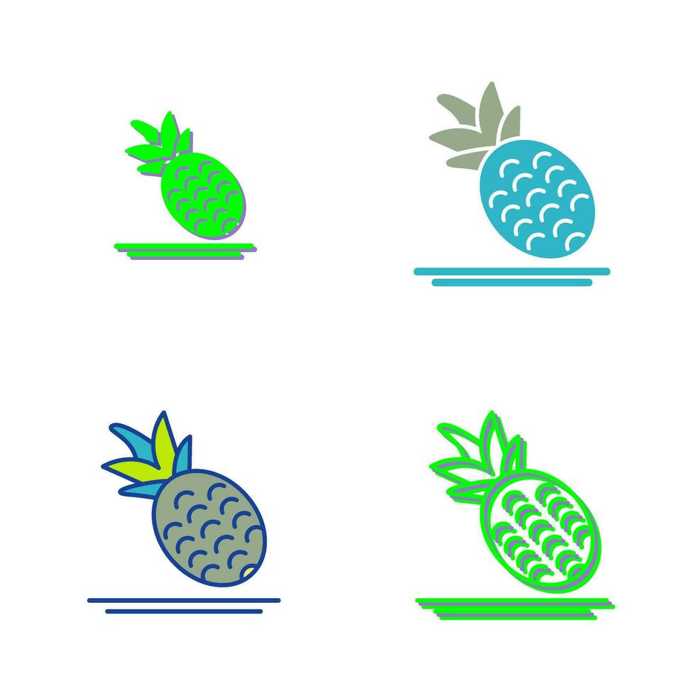 icono de vector de piña