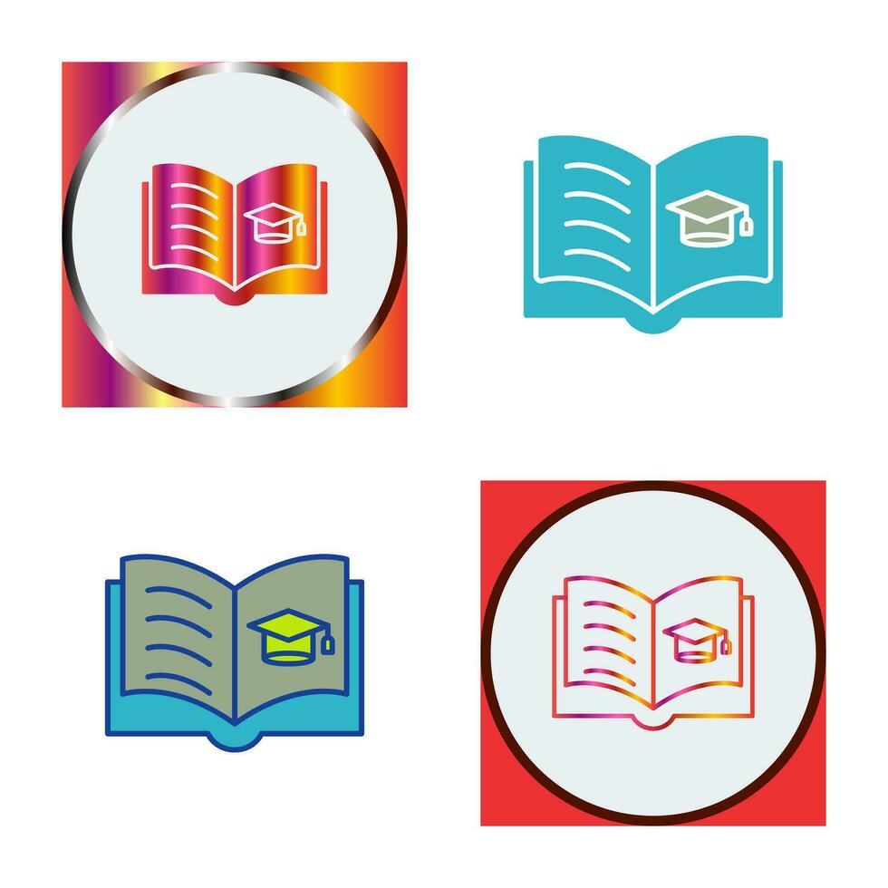 icono de vector de libro abierto