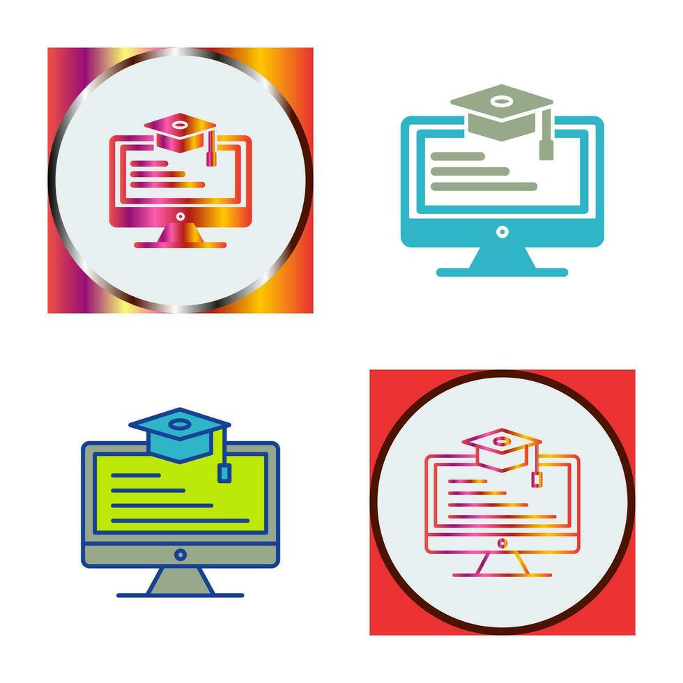 Online Learning Vector Icon