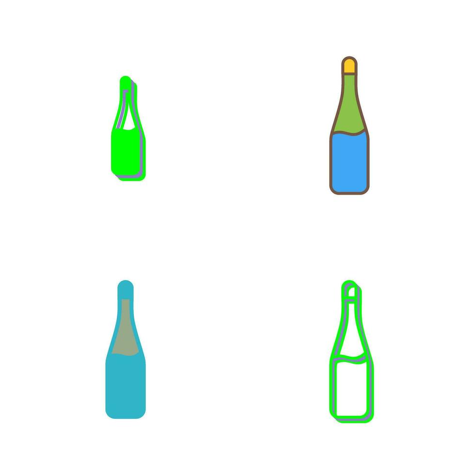 Champagne Bottle Vector Icon