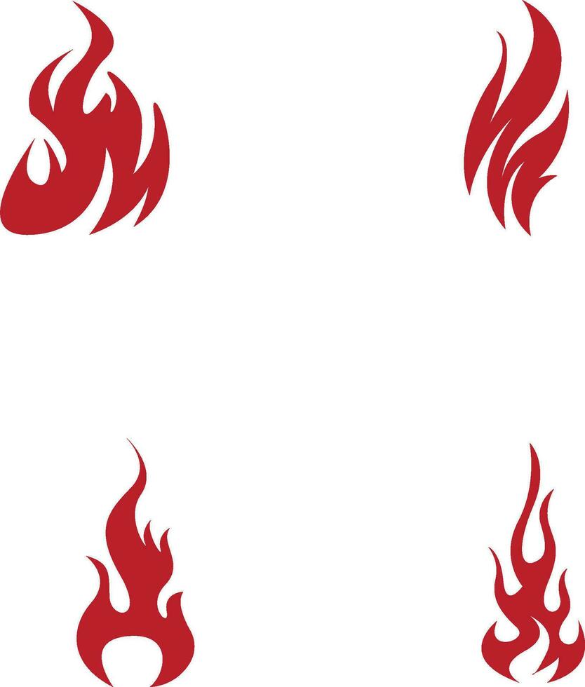 rojo fuego demonios vector