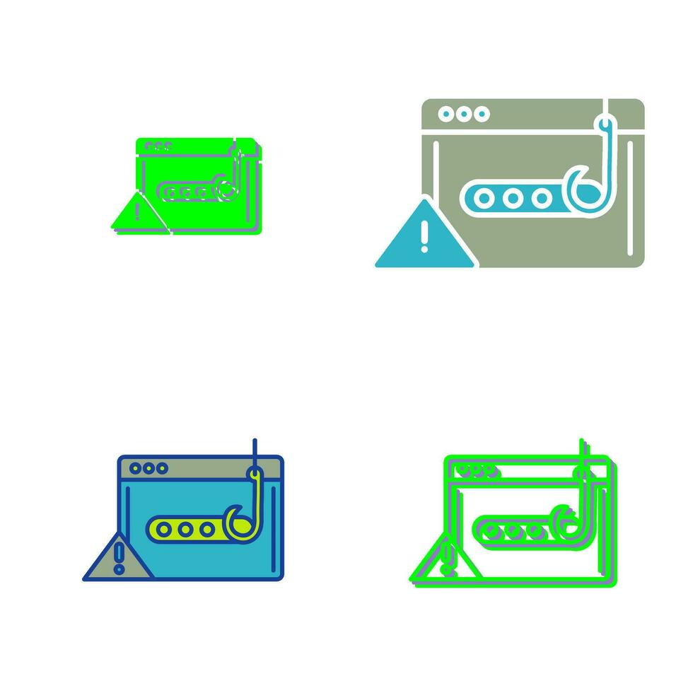 Phishing Password Vector Icon