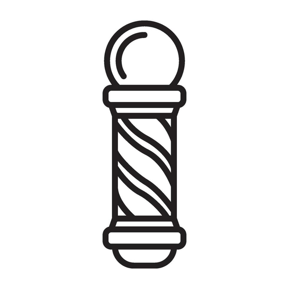 barber pole icon design vector template