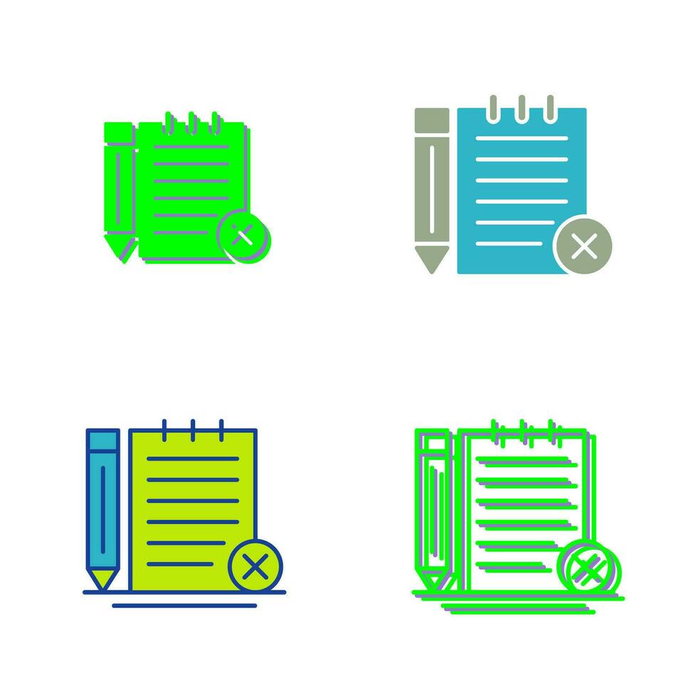 Unchecked Notes Vector Icon