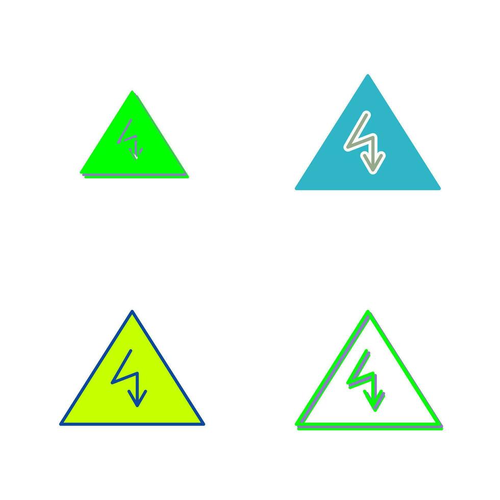 Unique Electricity Danger Vector Icon