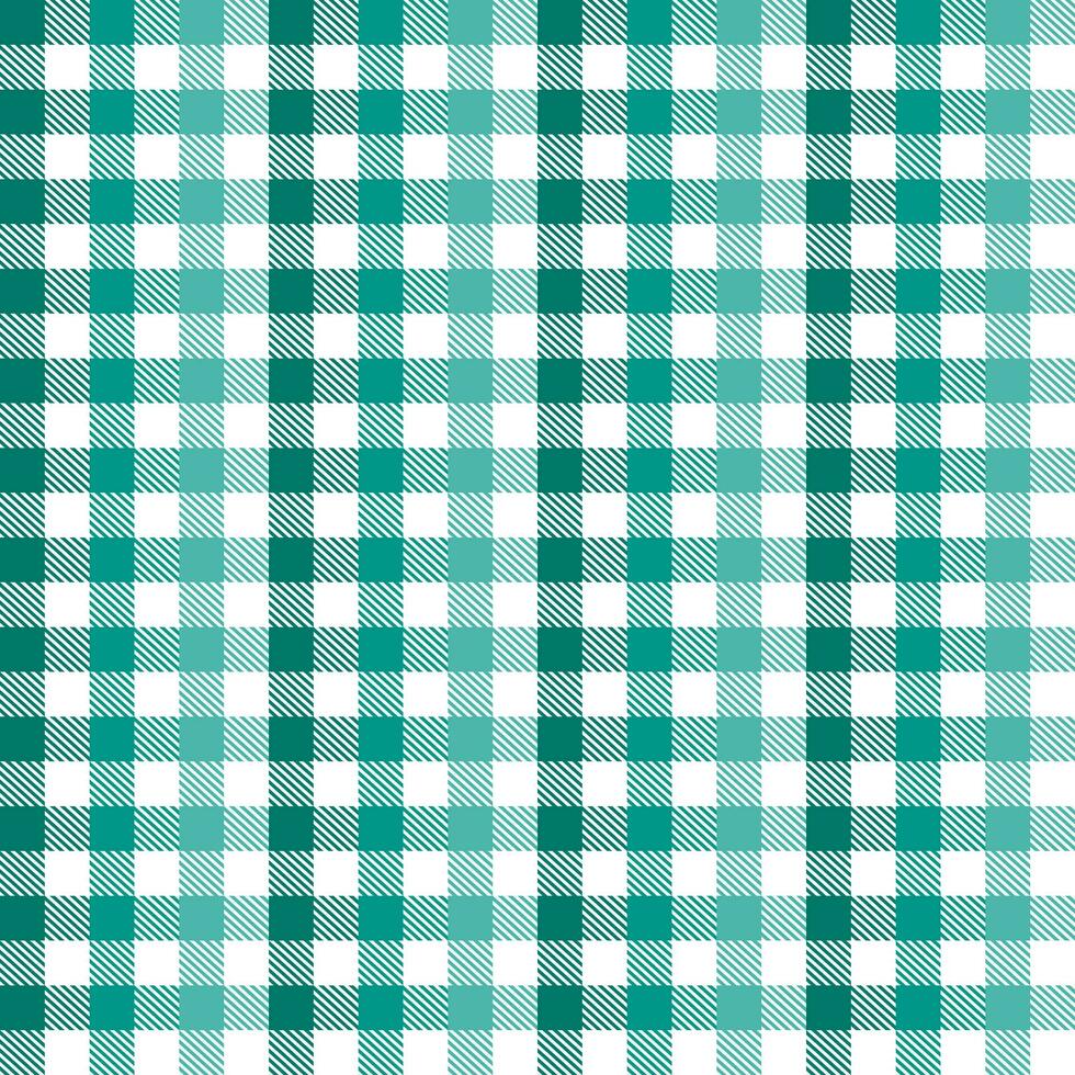 Green plaid pattern with oblique line inside background. plaid pattern background. plaid background. Seamless pattern. for backdrop, decoration, gift wrapping, gingham tablecloth, blanket. vector