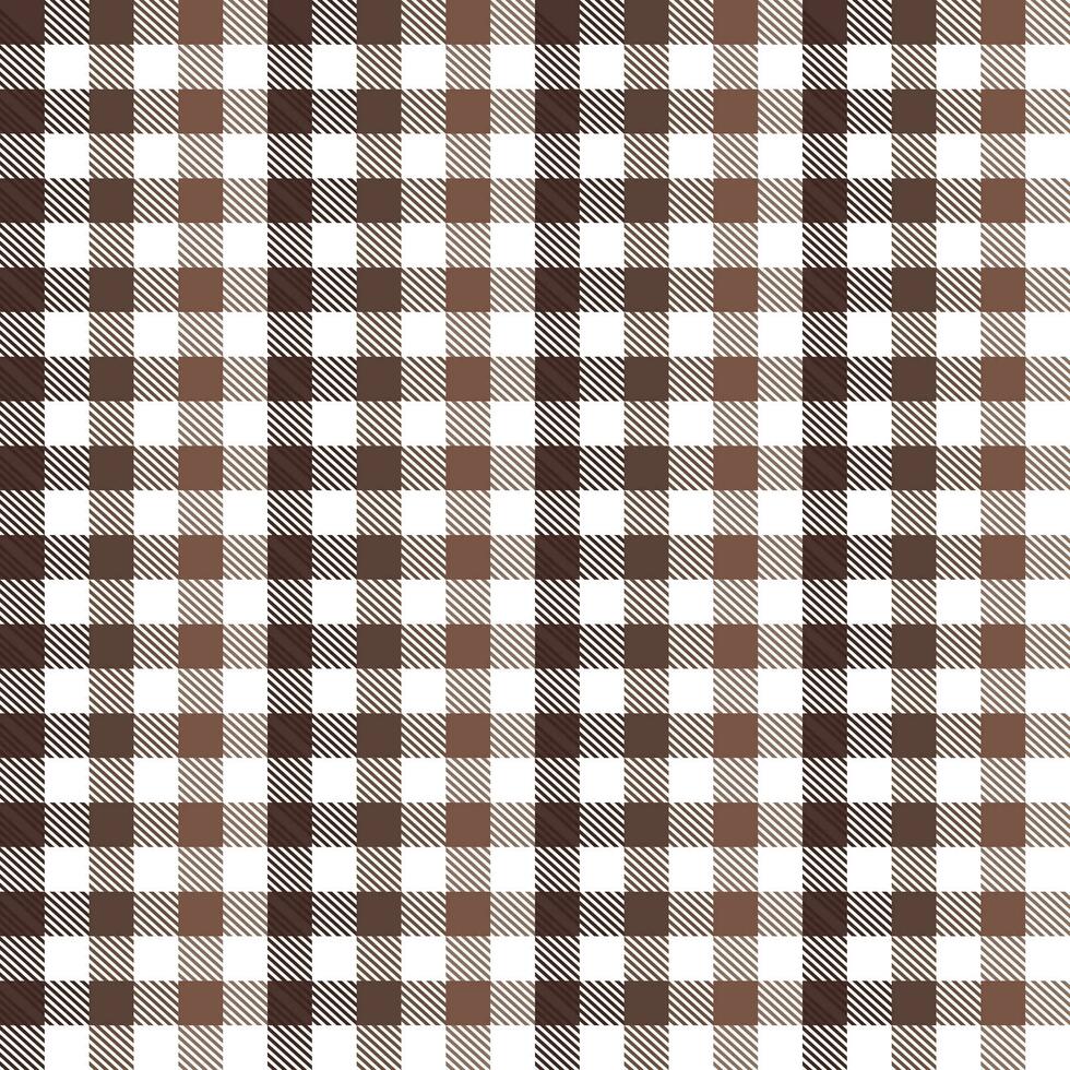 Brown plaid pattern with oblique line inside background. plaid pattern background. plaid background. Seamless pattern. for backdrop, decoration, gift wrapping, gingham tablecloth, blanket. vector
