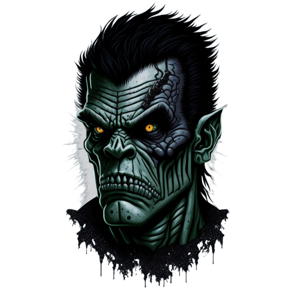 Frankenstein Head Png Image Transparent Background Ai Generative