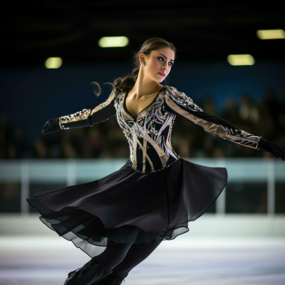 Figure Skating. Artistic expression and impressive athleticism on ice photo