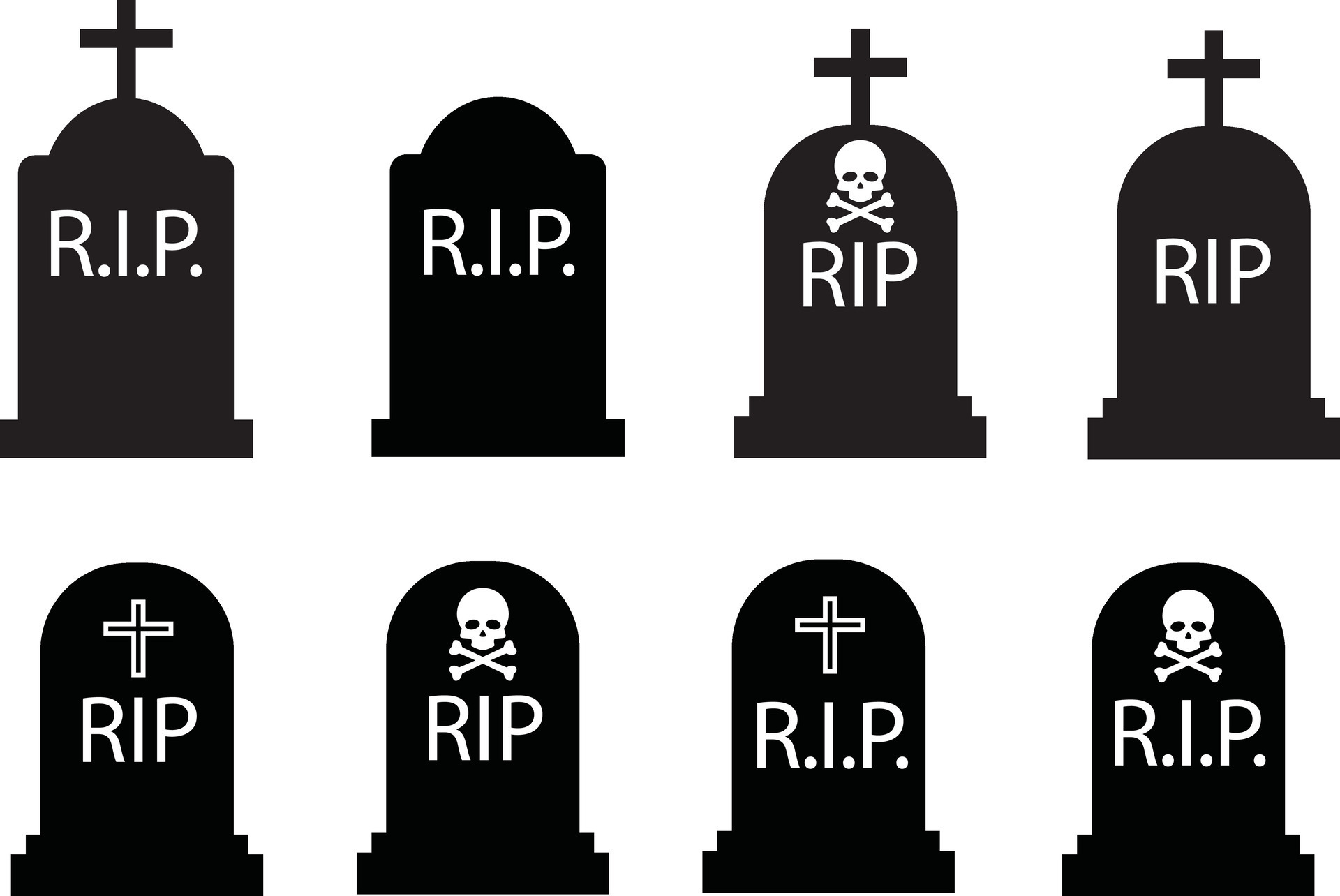 Death, funeral, grave, gravestone, halloween, rip icon - Free download