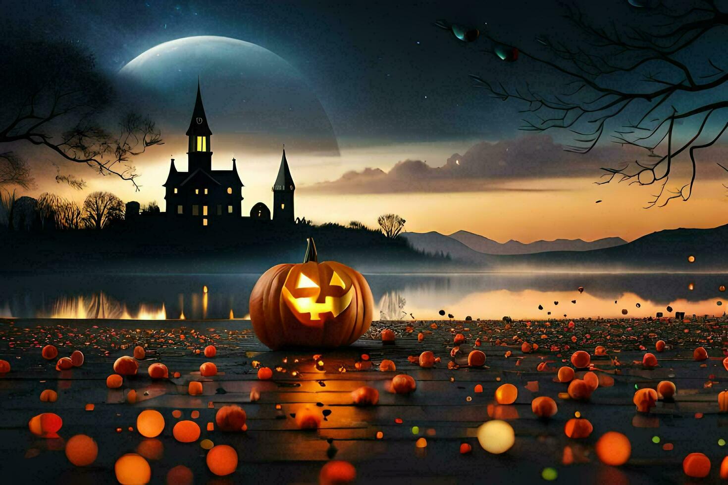 Halloween Wallpaper Ai Generative 29800235 Stock Photo at Vecteezy
