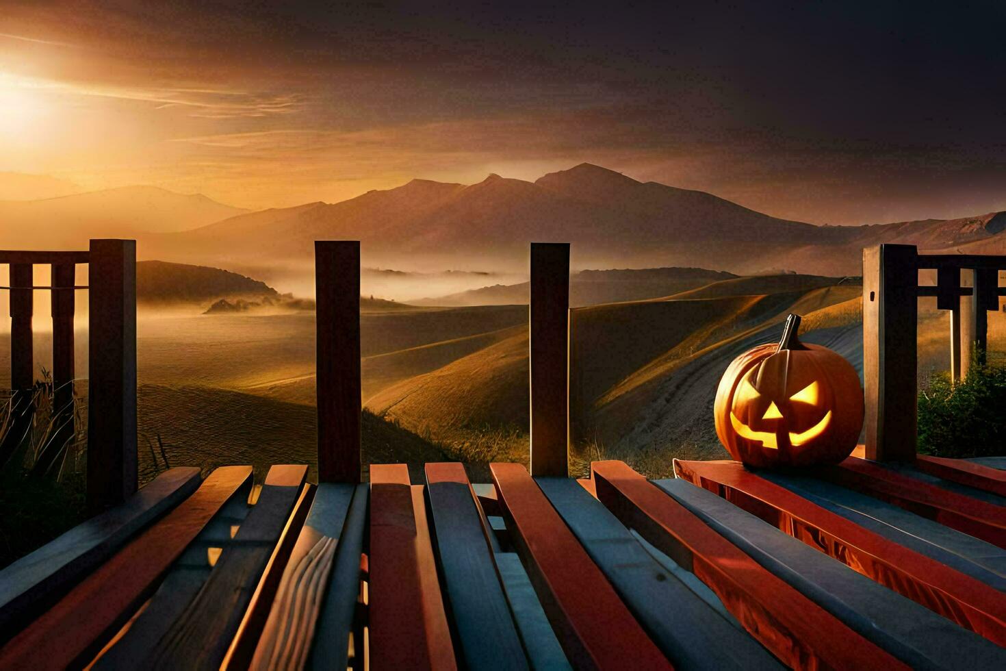 Halloween Wallpaper Ai Generative photo
