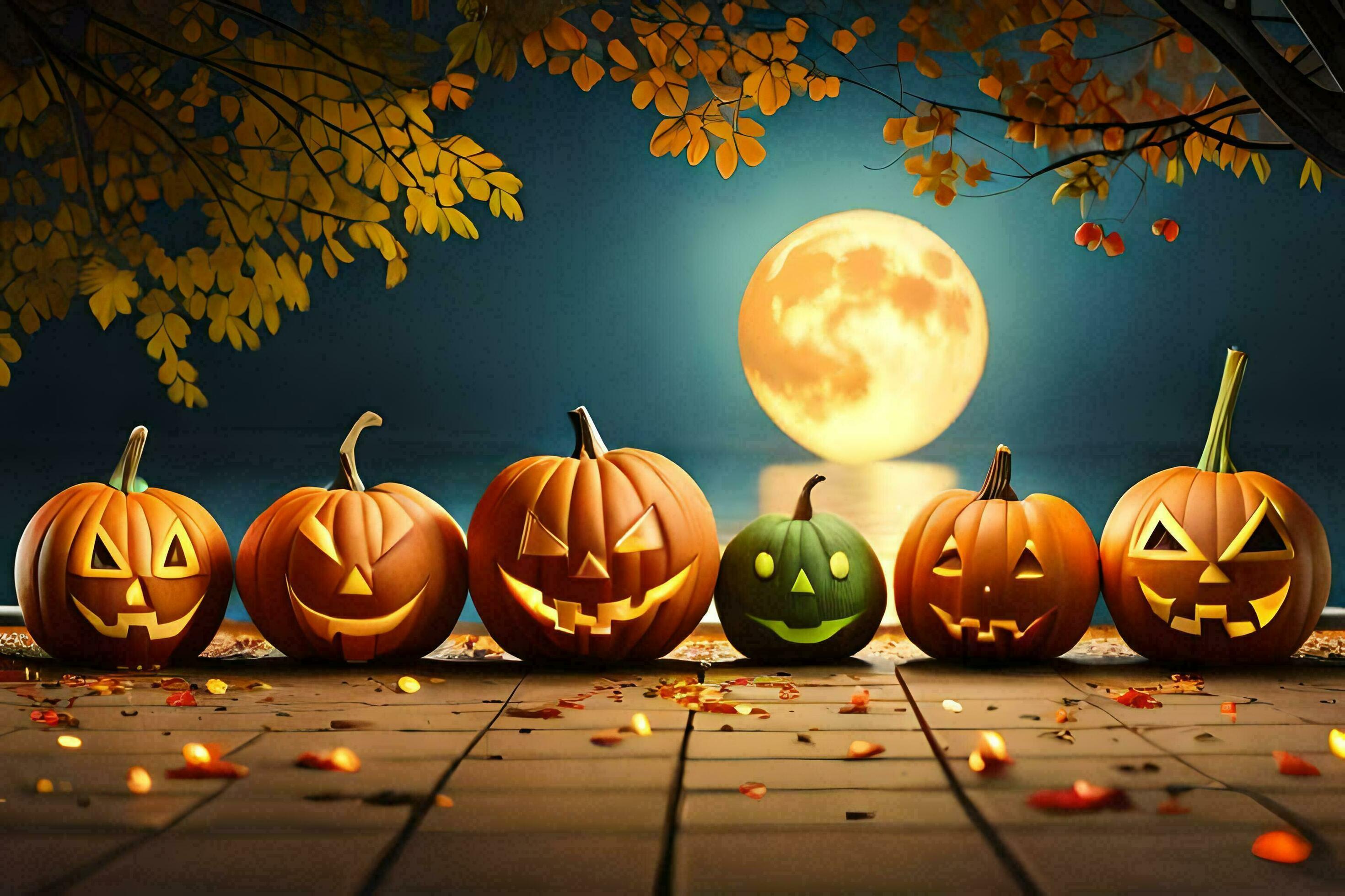 Halloween Wallpaper Ai Generative 29800251 Stock Photo at Vecteezy