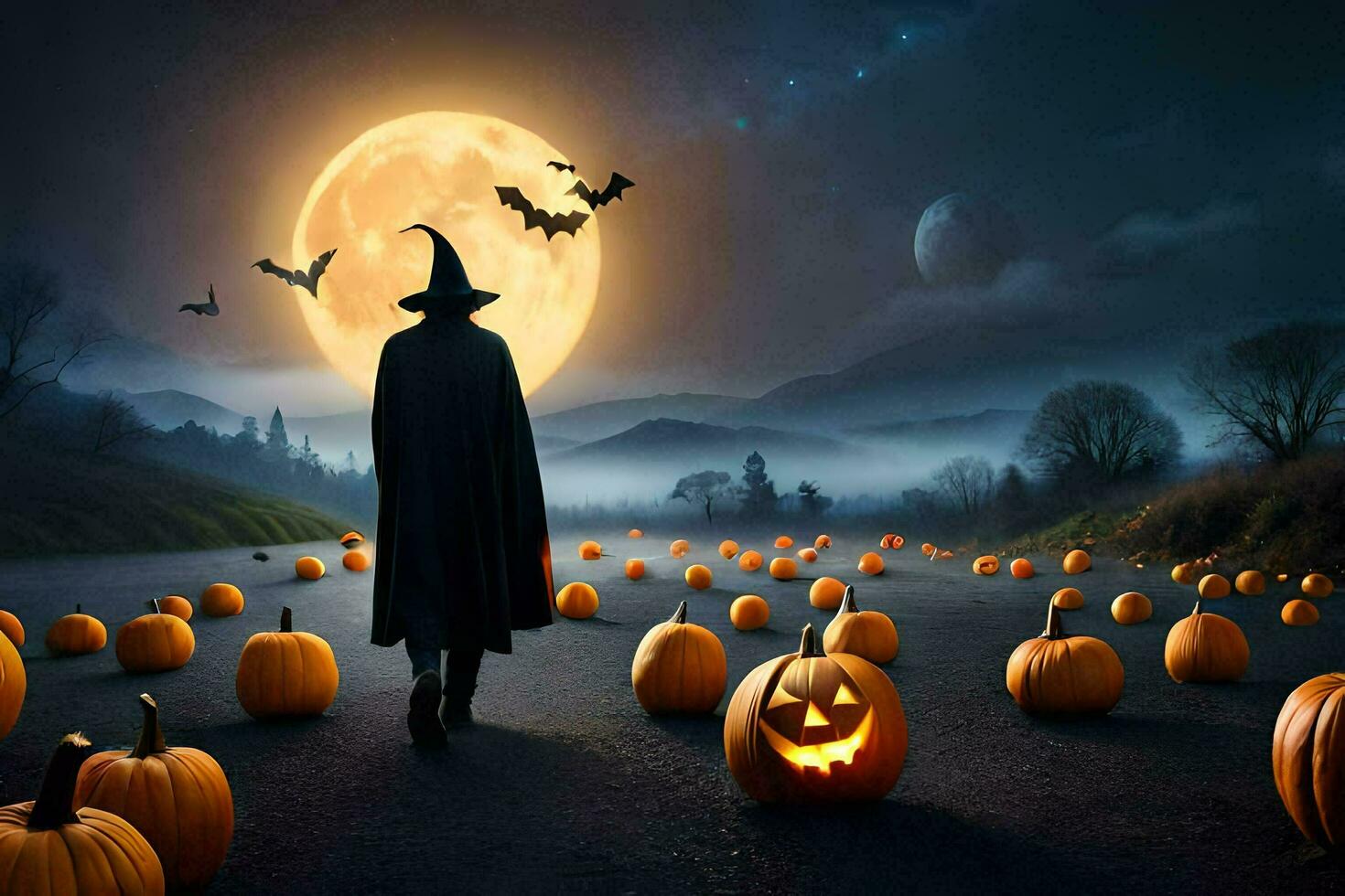 Halloween Wallpaper Ai Generative 29800261 Stock Photo at Vecteezy