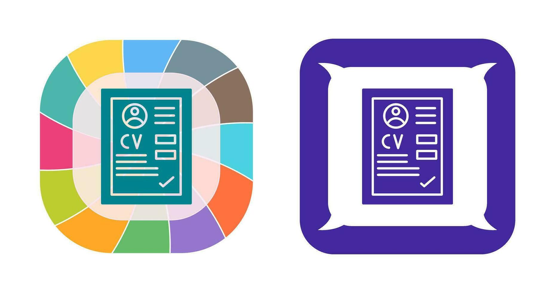 CV Vector Icon