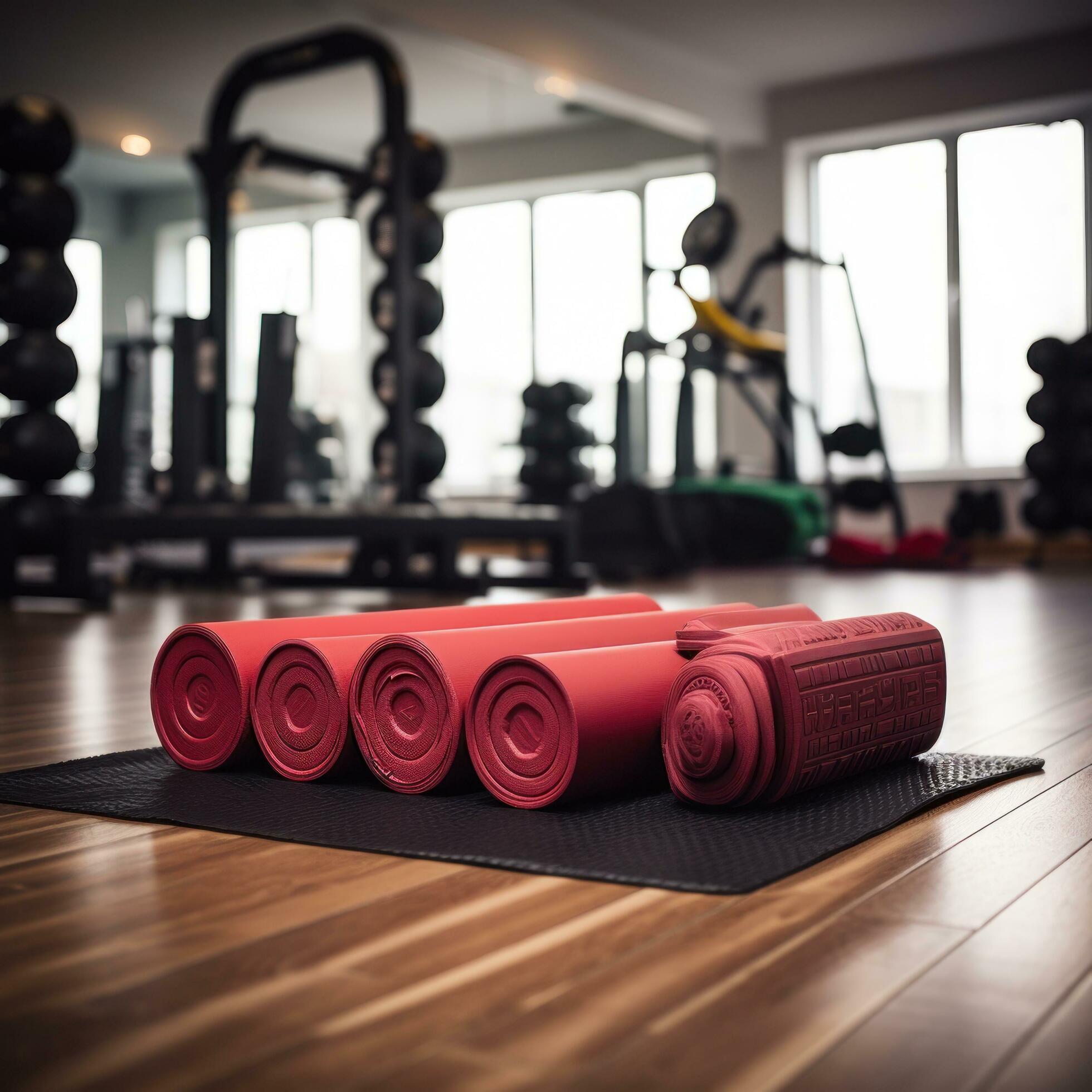 Fitness motivation. weights and yoga mats 29802326 Stock Photo at Vecteezy