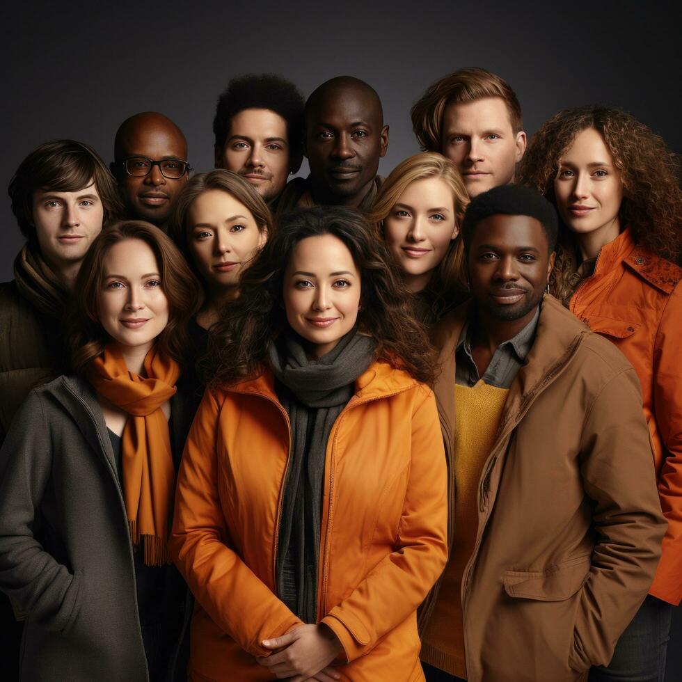 Diversity - People of all races and genders together photo