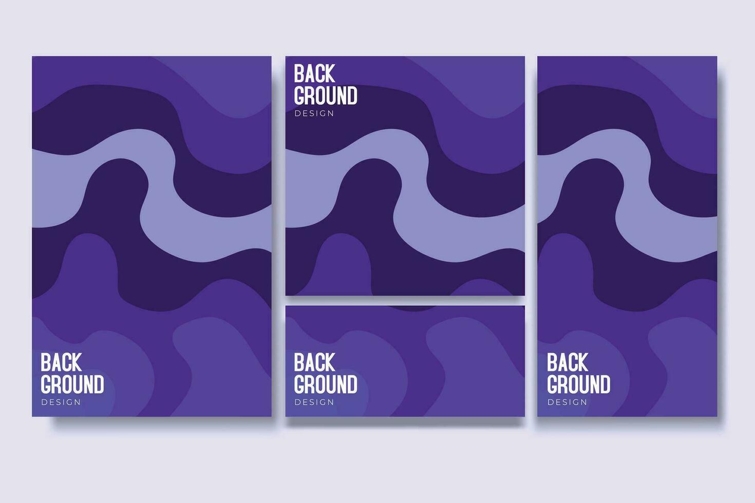 Flyer and Social Media Bundle Set with Abstract Background Geometric vector