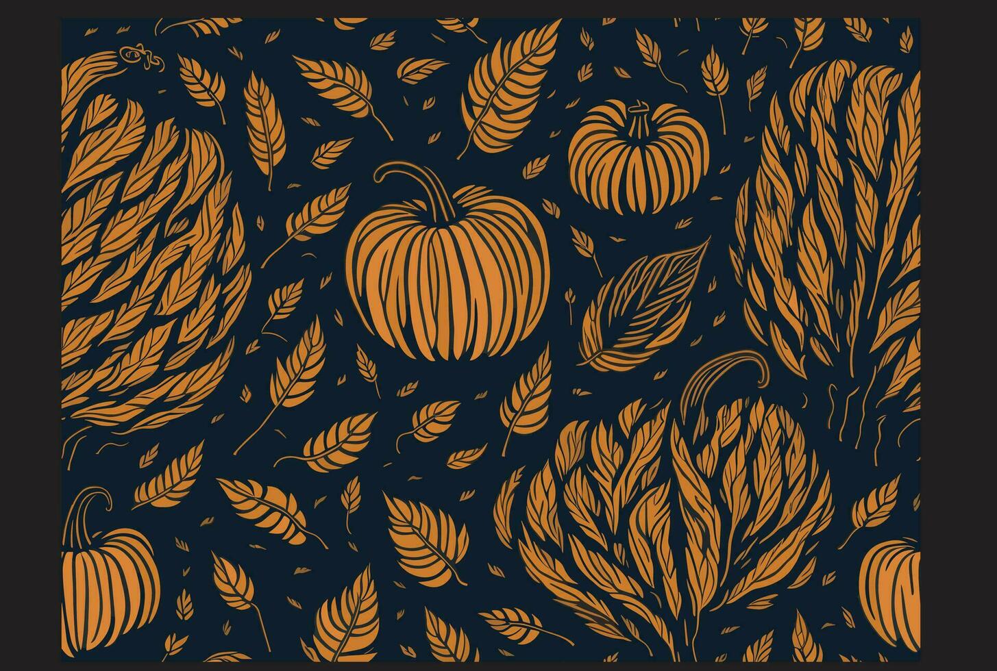 Free vector hand drawn illustration for thanksgiving with turkey and pumpkins