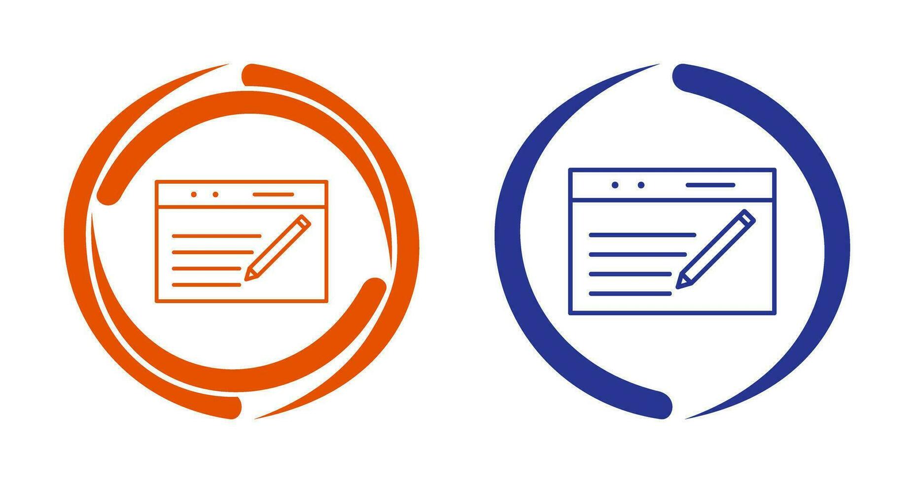 Unique Blogging Service Vector Icon
