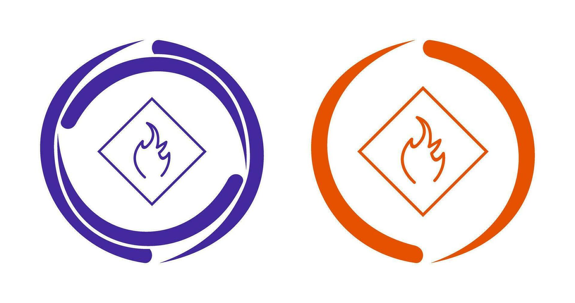 Danger of Flame Vector Icon