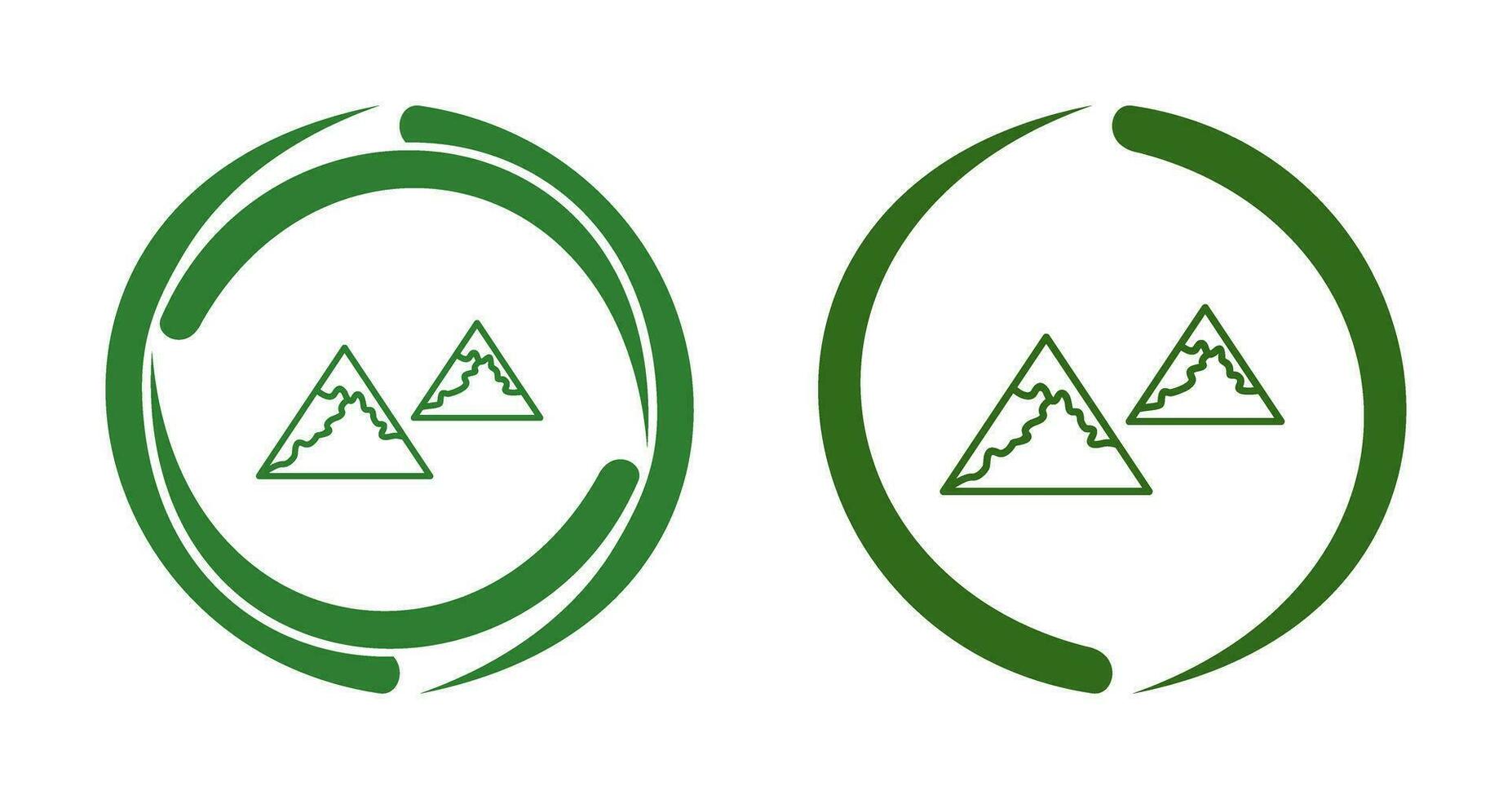 Unique Mountains Vector Icon