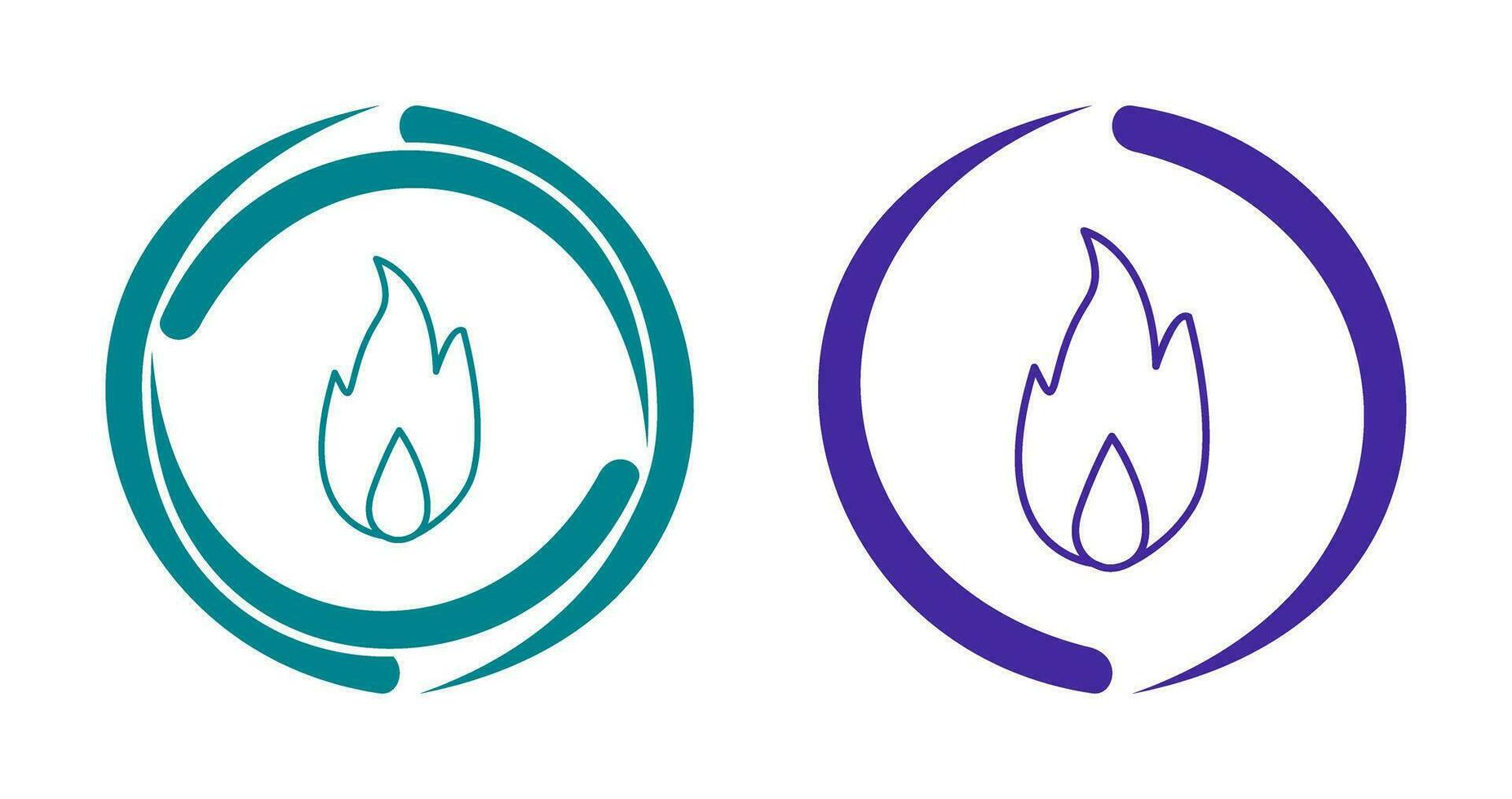 Unique Fire Vector Icon