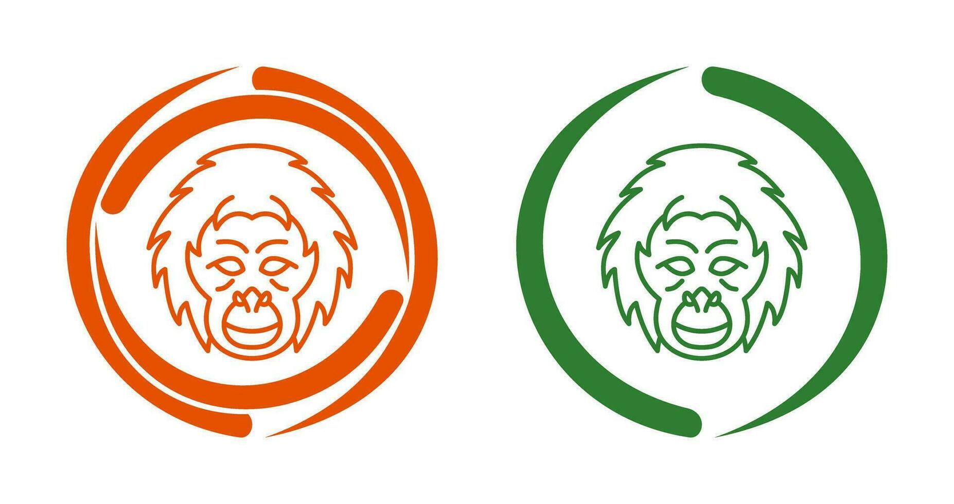 Orangutan Vector Icon