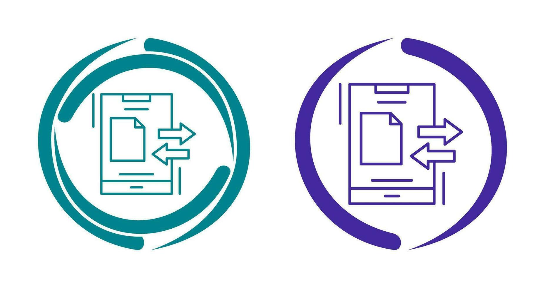 Data Transfer Vector Icon
