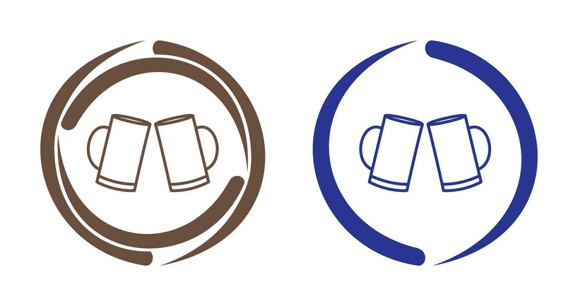 Beers Toasting Vector Icon