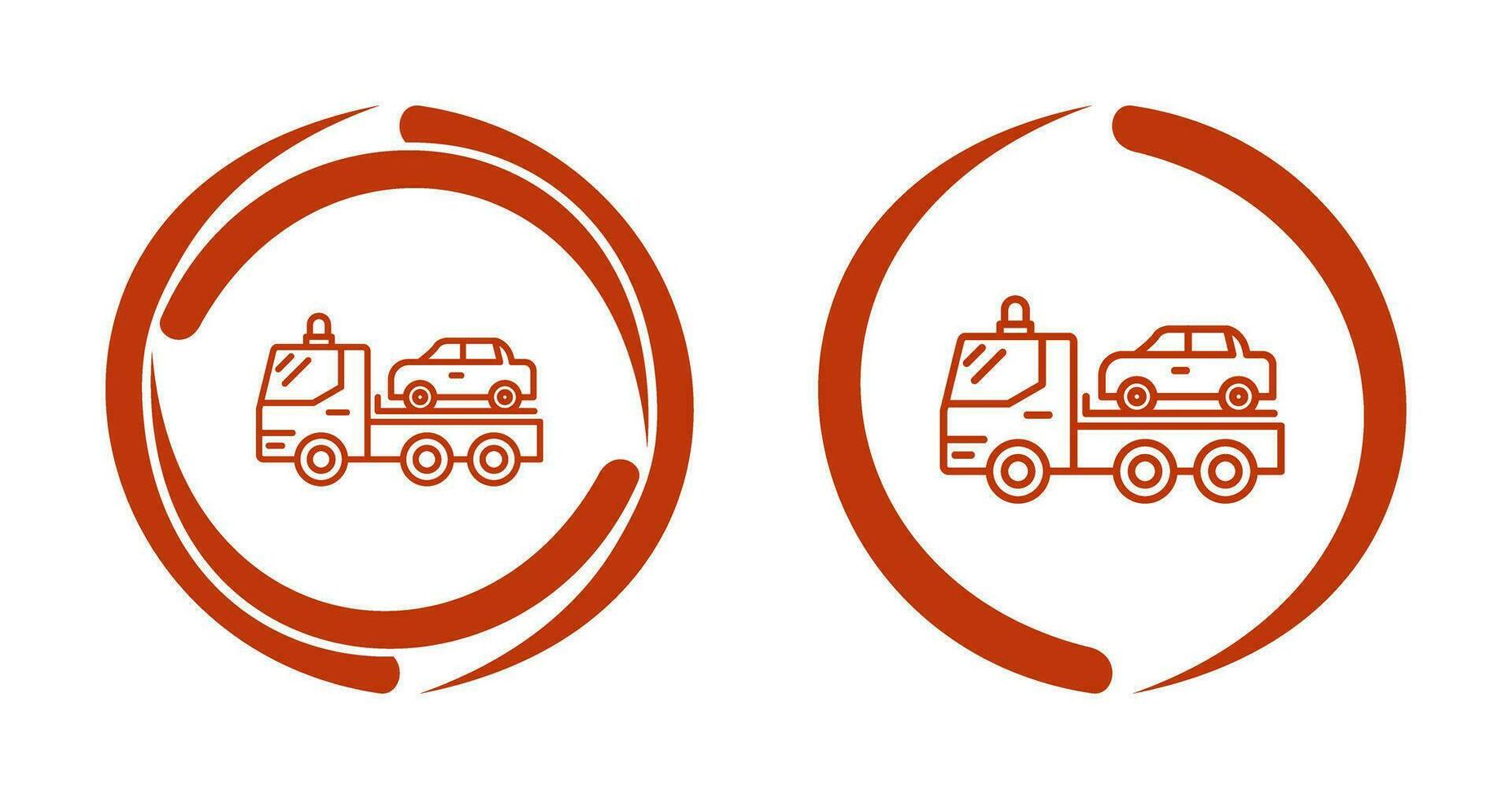 Tow Truck Vector Icon
