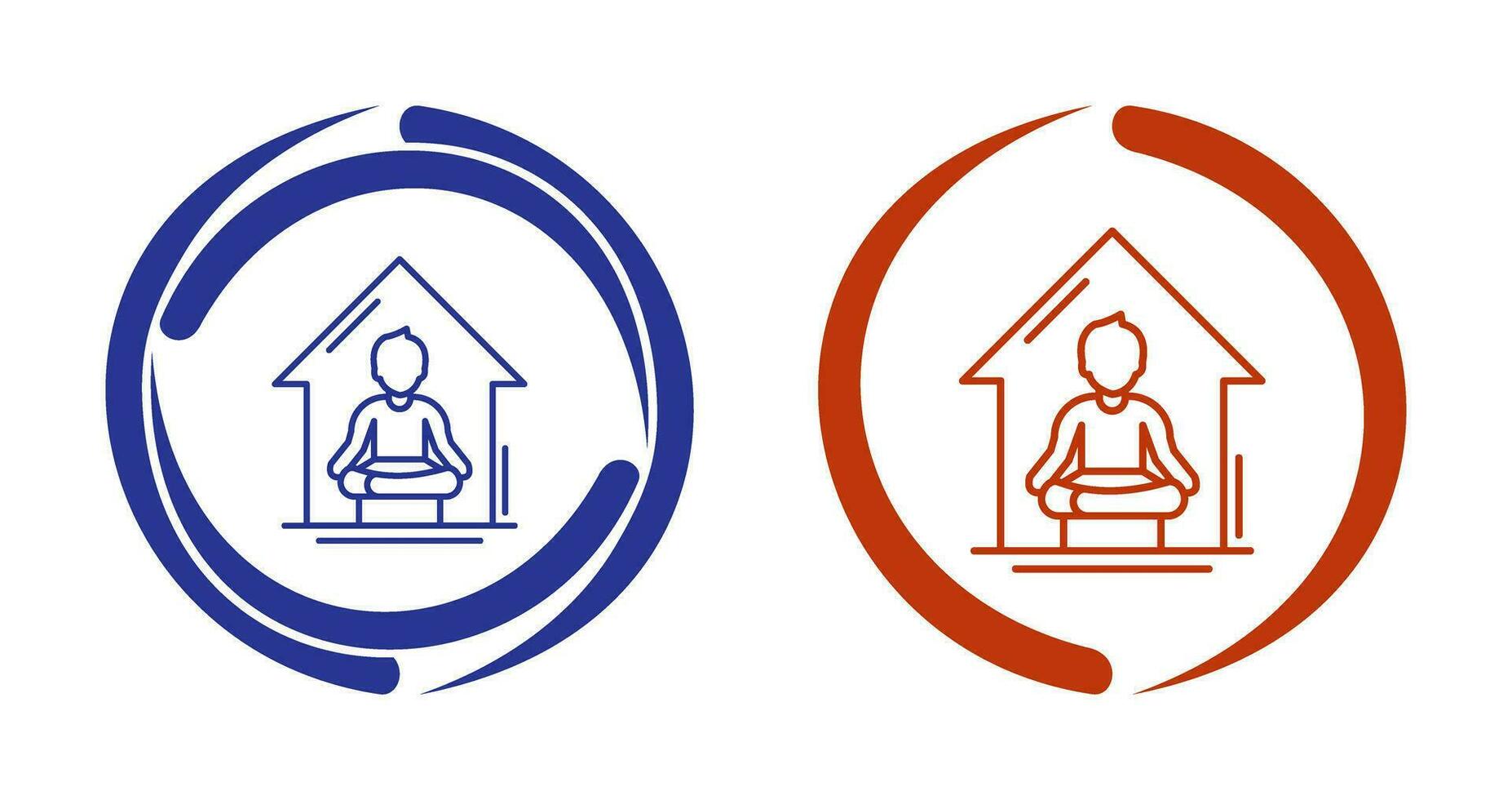 Yoga At home Vector Icon