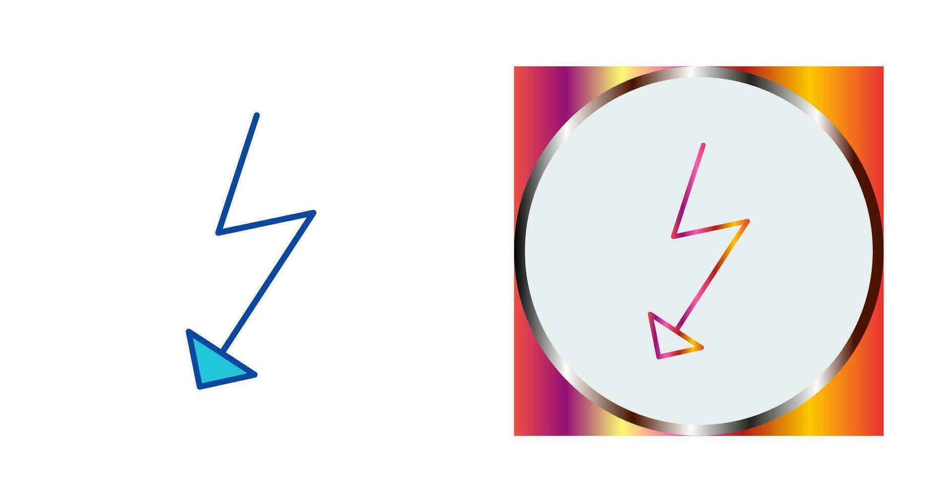 Unique Flash Vector Icon