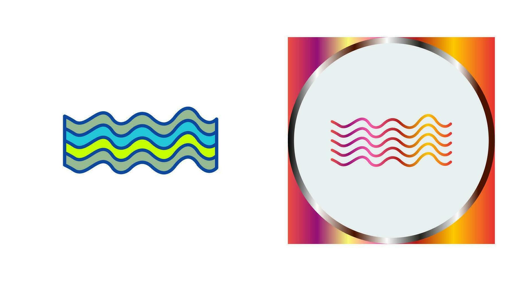 Magnetic Waves Vector Icon