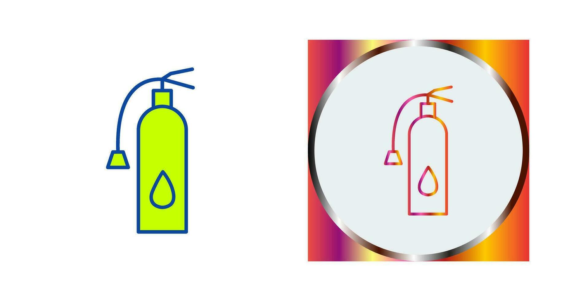 Unique Fire Extinguisher Vector Icon