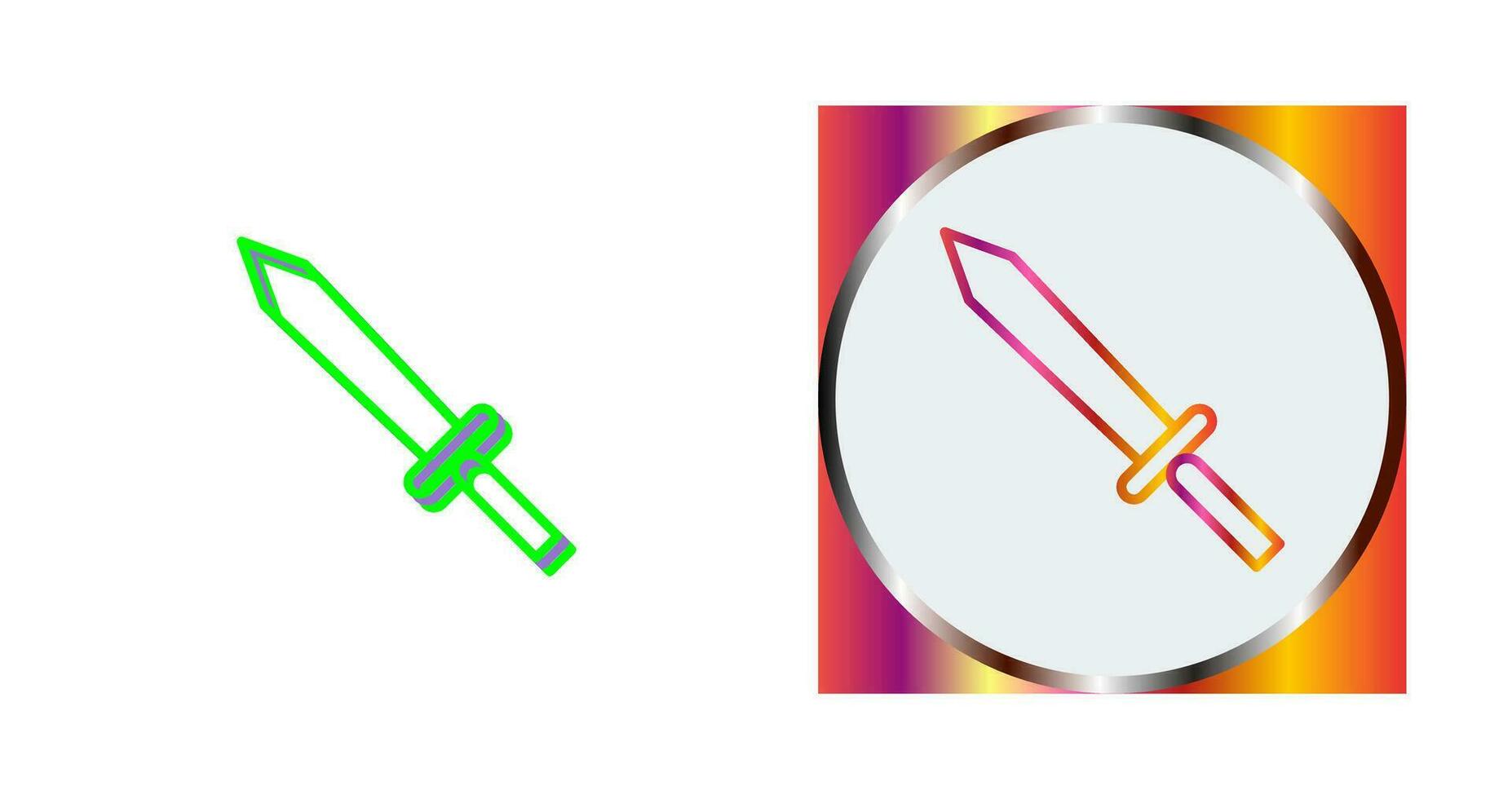 Unique Sword Vector Icon